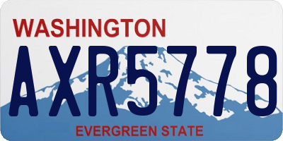 WA license plate AXR5778