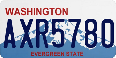 WA license plate AXR5780