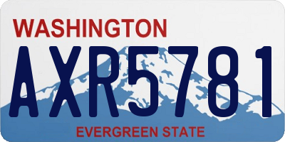 WA license plate AXR5781