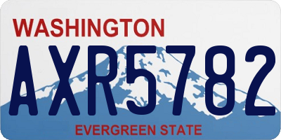 WA license plate AXR5782