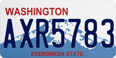 WA license plate AXR5783