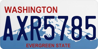 WA license plate AXR5785