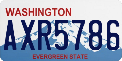 WA license plate AXR5786