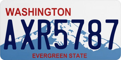 WA license plate AXR5787