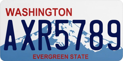 WA license plate AXR5789