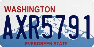 WA license plate AXR5791