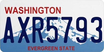 WA license plate AXR5793
