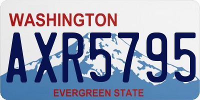 WA license plate AXR5795
