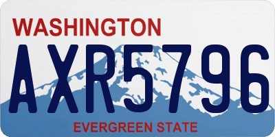 WA license plate AXR5796