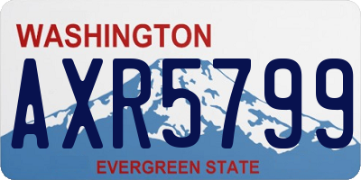 WA license plate AXR5799
