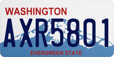 WA license plate AXR5801