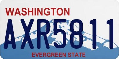 WA license plate AXR5811
