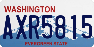 WA license plate AXR5815