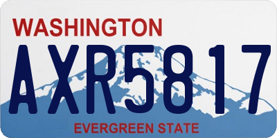 WA license plate AXR5817