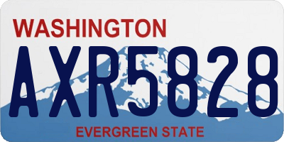 WA license plate AXR5828