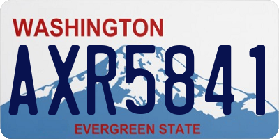 WA license plate AXR5841