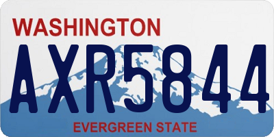WA license plate AXR5844