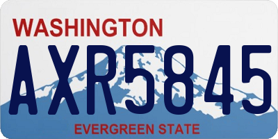 WA license plate AXR5845