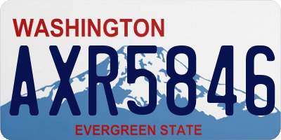 WA license plate AXR5846