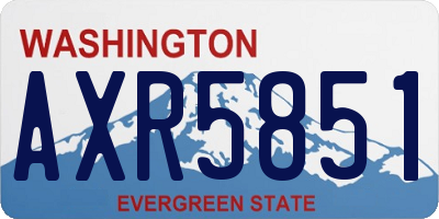 WA license plate AXR5851