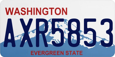 WA license plate AXR5853