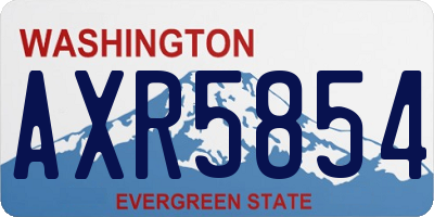 WA license plate AXR5854