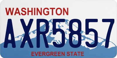 WA license plate AXR5857
