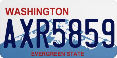 WA license plate AXR5859