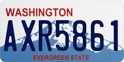 WA license plate AXR5861