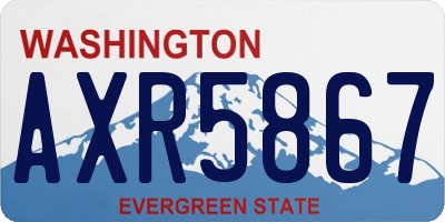WA license plate AXR5867