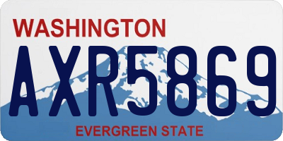 WA license plate AXR5869