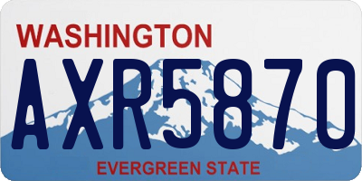 WA license plate AXR5870