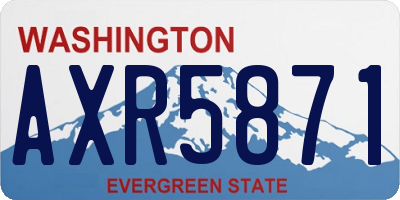 WA license plate AXR5871