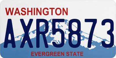 WA license plate AXR5873
