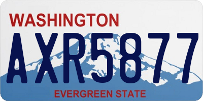 WA license plate AXR5877