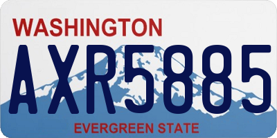 WA license plate AXR5885