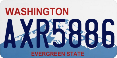 WA license plate AXR5886