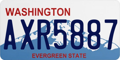 WA license plate AXR5887