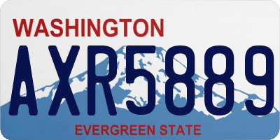 WA license plate AXR5889