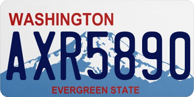 WA license plate AXR5890