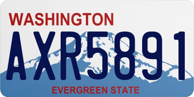 WA license plate AXR5891