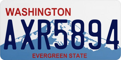 WA license plate AXR5894