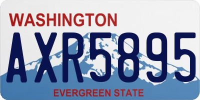 WA license plate AXR5895