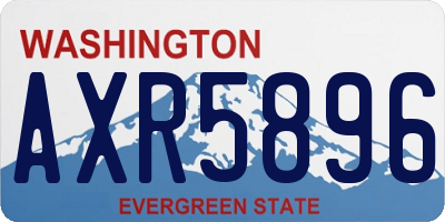 WA license plate AXR5896