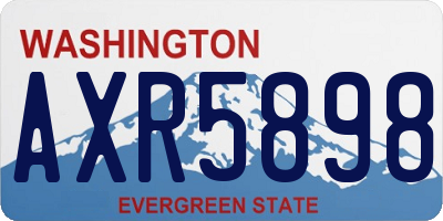 WA license plate AXR5898