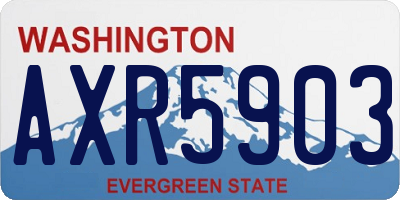 WA license plate AXR5903