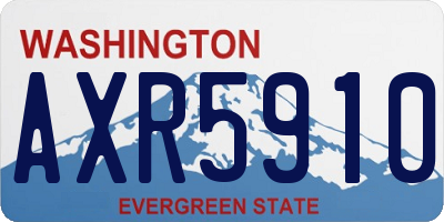 WA license plate AXR5910
