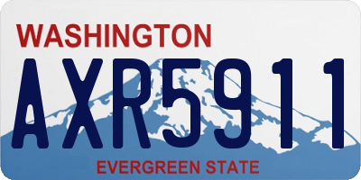 WA license plate AXR5911