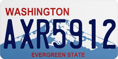 WA license plate AXR5912