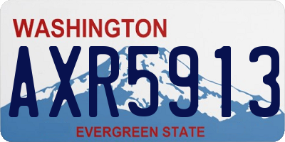 WA license plate AXR5913